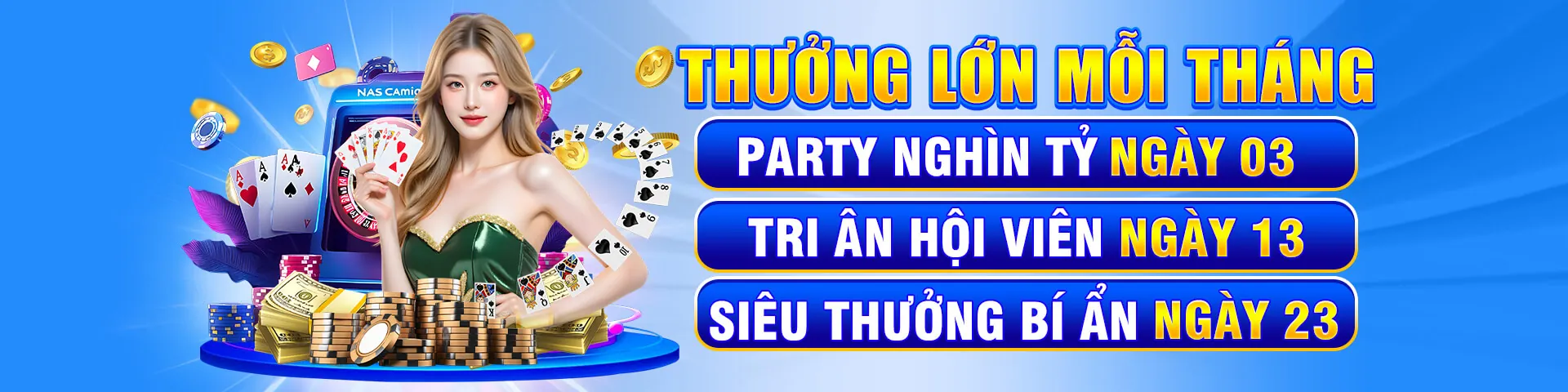 Sòng bạc trực tuyến MU90 với người chia bài thật